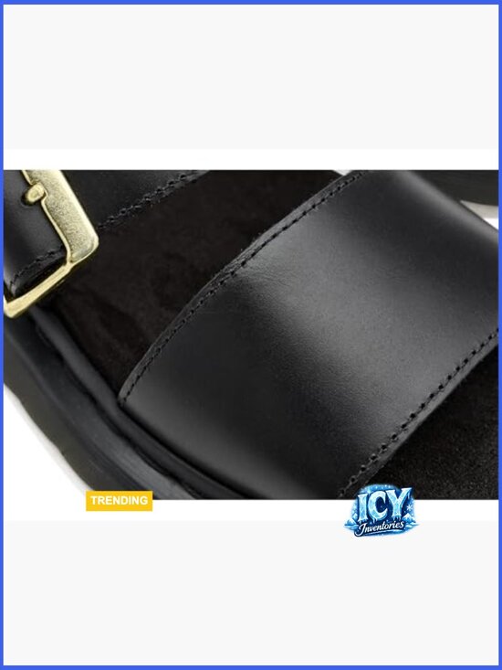 Goodyear Welted Leather Sandals with Adjustable Buckle Strap main image 5